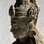 Large traditional Indonesian shell goddess sculpture carved from volcanic limestone. Height: 1m; Base dimensions: 32x32cm;...