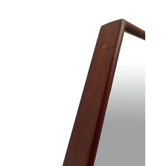 1960s Octagonal Teak Wall Mirror, Italy, 1960s For Sale - Image 5 of 7