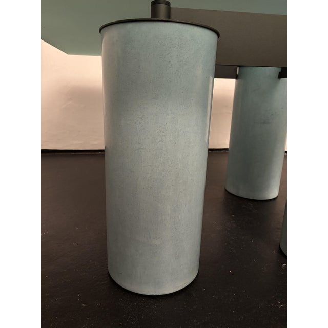 Turquoise Serenissimo Dining Table by Lella Vignelli, Massimo Vignelli and David Law for Acerbis, 1980s For Sale - Image 10 of 14