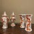 Set of 4 Mid-Century Chinese Vases ~ Garniture will provide a variety of decorating possibilities! Consisting of a pair of...