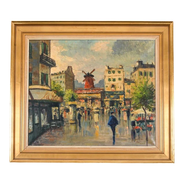 Gustaf Svensson, Parisian Street Scene For Sale