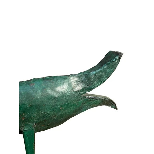 Metal Sculpture of Heron, 20th Century For Sale - Image 6 of 8