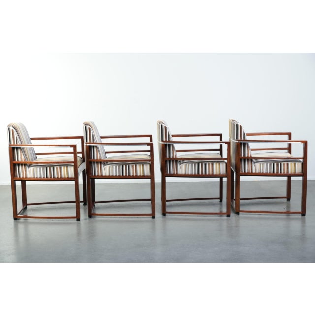This set of 4 unique, comfortable Art Deco design dining chairs by Schuitema comes from the Decoforma series and features...