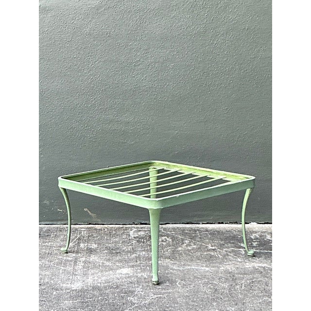 Jade Vintage Boho Brown Jordan “Florentine” Ottoman For Sale - Image 8 of 10