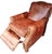 Animal Skin 1990s Rare Genuine Leather Recliner- Blend of Western Sophistication & Modern Comfort. For Sale - Image 7 of 12