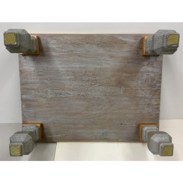 Wood Repurposed Low Meditation Table/Plant Stand For Sale - Image 7 of 13