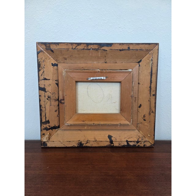 Vintage Impressionist Impasto Floral Oil Painting W/ Gilt Frame For Sale - Image 9 of 10