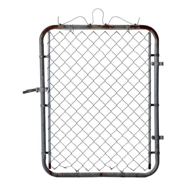 Mid-Century Galvanized Gate Door For Sale