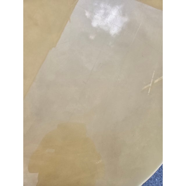 1970's Round Goat Skin Coffee Table For Sale In Miami - Image 6 of 12