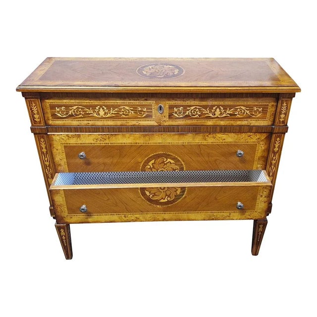 1980s Louis XVI Style Chest of Drawers, 1980s For Sale - Image 5 of 8