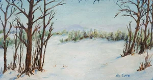 1960s Winter Landscape Painting