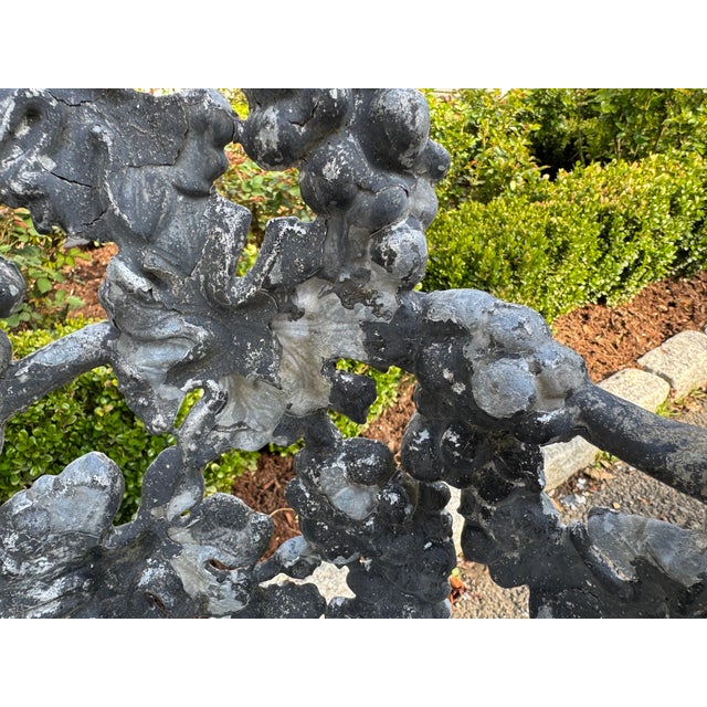 Cast Iron Grapevine Garden Bench Settee John McLean New York Circa 1875 For Sale - Image 14 of 14