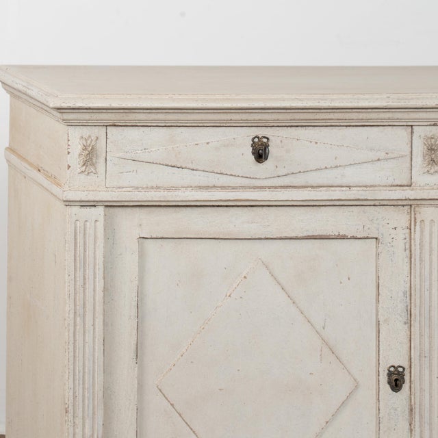 Late 19th Century White Swedish Sideboard Buffet For Sale - Image 10 of 16