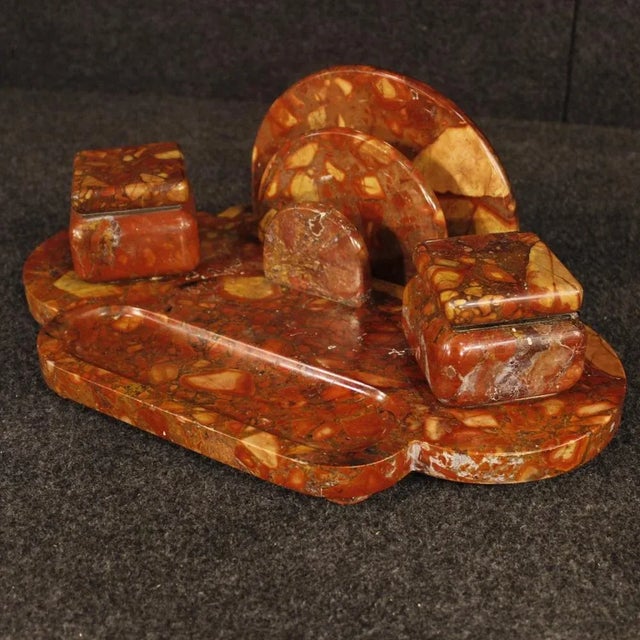 Art Deco Marble Inkwell, 1930s For Sale - Image 3 of 13