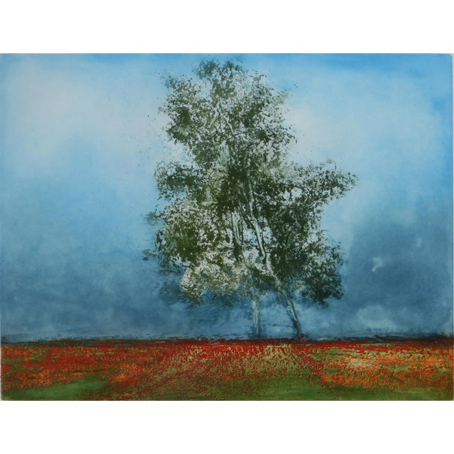 Paint Kaiko Moti, Champs de Lavande (Fields of Lavender), 1979 For Sale - Image 7 of 7