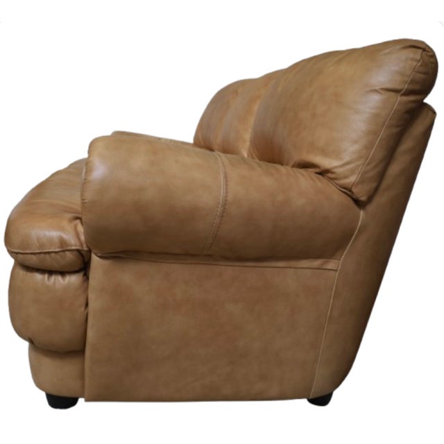 Chateau d'Ax Italian Leather 3 Seater Sofa Y2k For Sale - Image 11 of 15