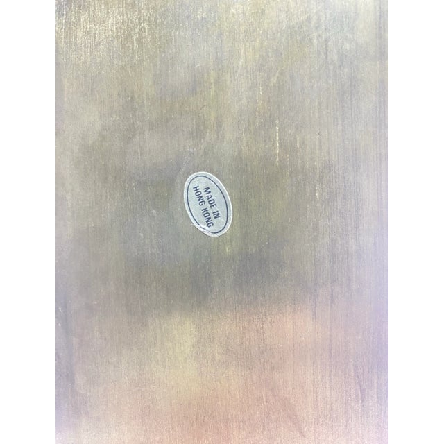 1970s Greek Footed Asian Brass Cachepot Planter For Sale - Image 9 of 10