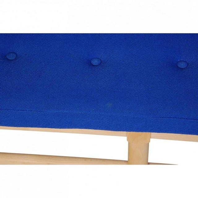 Spoke Back Sofa in Blue Fabric by Børge Mogensen, 1990s For Sale - Image 9 of 18