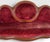 Antique Victorian Carved Walnut Triple Back Cranberry Velvet Settee For Sale - Image 4 of 18