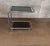 Metal Vintage Italian Chrome Bar Cart For Sale - Image 7 of 10