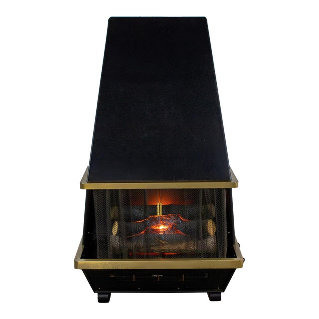 Mid to Late 20th Century MCM to Modern Electric Fireplace by Arvin Industries Freestanding or Wall Mounted For Sale