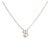 10K Yellow Gold Diamond Accent "B" Initial Script Style Pendant Necklace For Sale