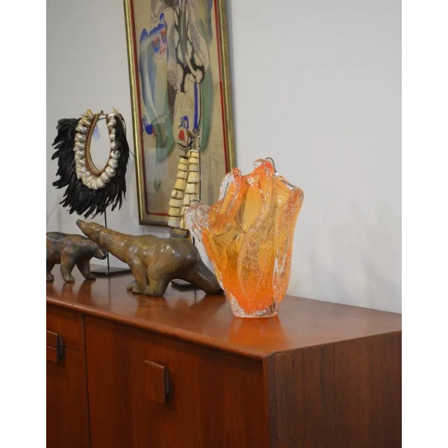 Amorphous Eco-Crystal Vase from BF Glass Studio, 2017 For Sale - Image 4 of 10