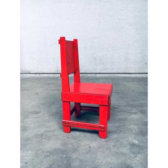 De Stijl Movement Design Red Chair attributed to Jan Wils, Netherlands, 1920s For Sale - Image 17 of 18
