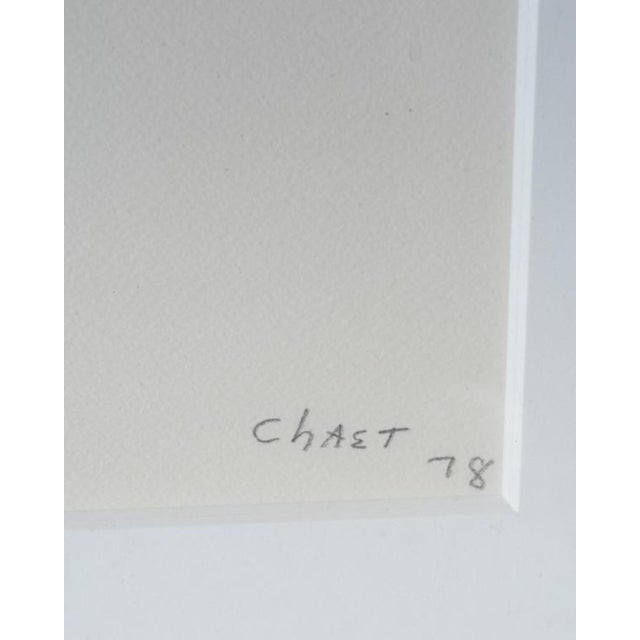 1970s Bernard Chaet, Large American Modernist Watercolor Painting Leeks Bernard Chaet Expressionist, 1978 For Sale - Image 5 of 8