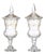 Glass and Crystal Candy Dishes, Set of 2 For Sale