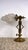 Antique Brass and Glass Torch Wall Lamp from Unbekannt, 1920s For Sale - Image 4 of 10