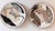 1980s Rare Loughran Unique and Individual Abstract Dinner Set for 4 For Sale - Image 9 of 16