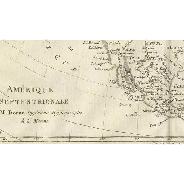 Copper Enlightenment Map by Rigobert Bonne, 1780 For Sale - Image 8 of 10