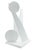White Lacquered Wood Geometrc Sculpture, Italy, 1990s For Sale - Image 3 of 5