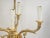 Vintage Laudarte SRL Italy Made Gilt Brass Candelabra Marble Table Lamp For Sale - Image 15 of 16