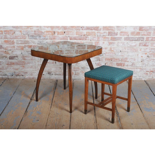 Czech Art Deco H-259 Table in Walnut attributed to J. Halabala for Up Závody, 1940s For Sale - Image 9 of 11