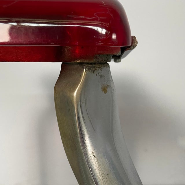 Art Deco Italian Bakelite and Metal Stool, 1930s For Sale - Image 12 of 18