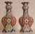 1940s Delft Vases Polychrome Knob Vases Vintage Delftware Ceramic a Pair For Sale - Image 5 of 13