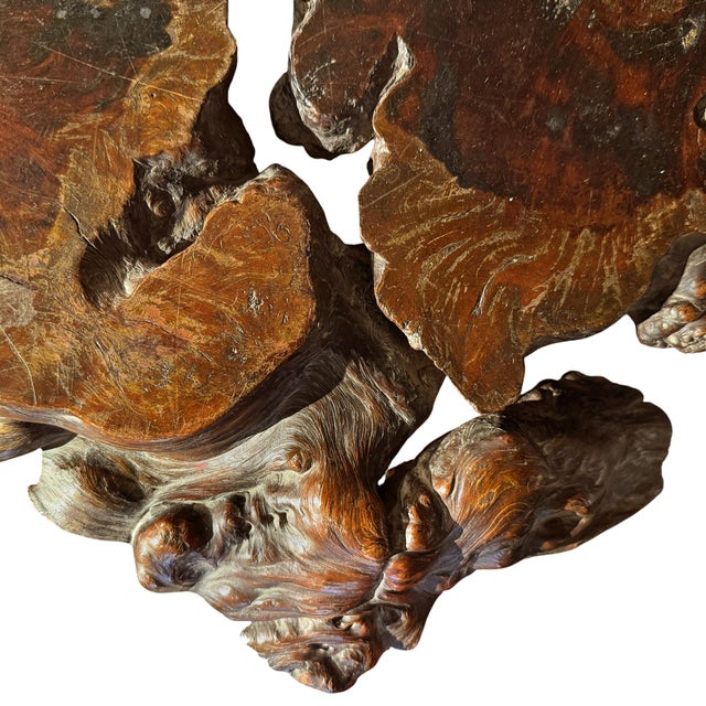 19th Century Japanese Burl Wood Dai For Sale - Image 9 of 13