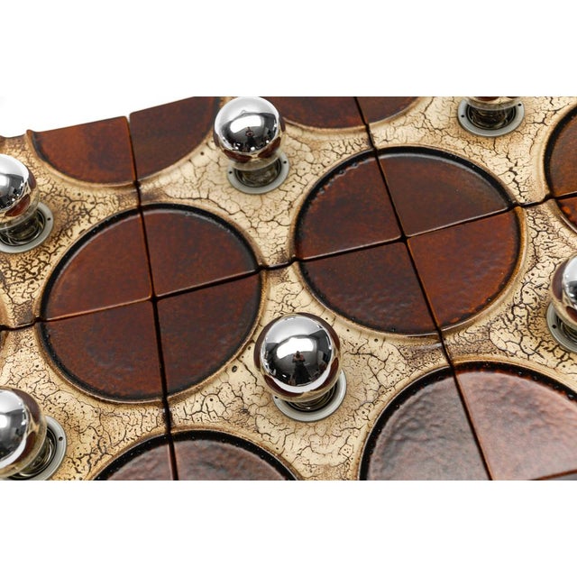 Metal Vintage Ceramic Wall Lights by Pan Keramik, 1960s, Set of 2 For Sale - Image 7 of 18