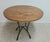 Brown 1990s Charleston Forge Hearthstone Wrought Iron Dinette Center Table Honey Suckle Maple For Sale - Image 8 of 9