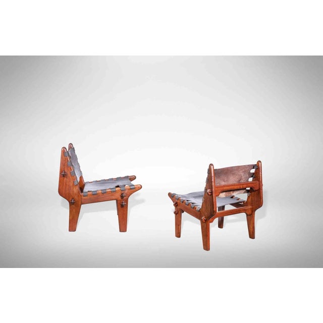 Vintage Dining Room Set by Angel Pazmino, Ecuador, 1950s, Set of 5 For Sale - Image 3 of 6