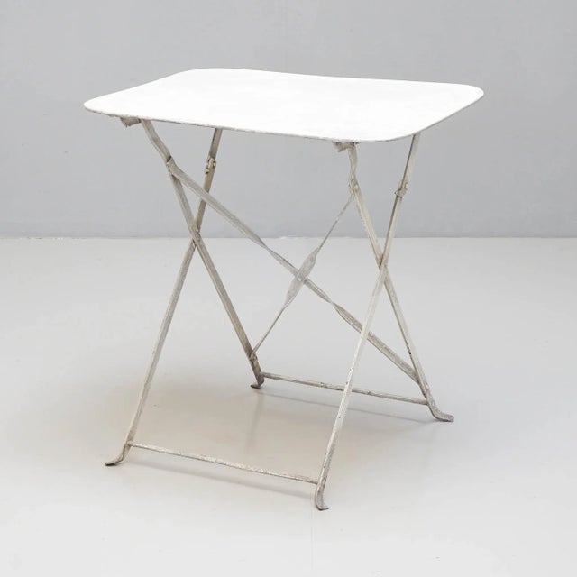 Silver Folding Garden Table, 1930s For Sale - Image 8 of 8