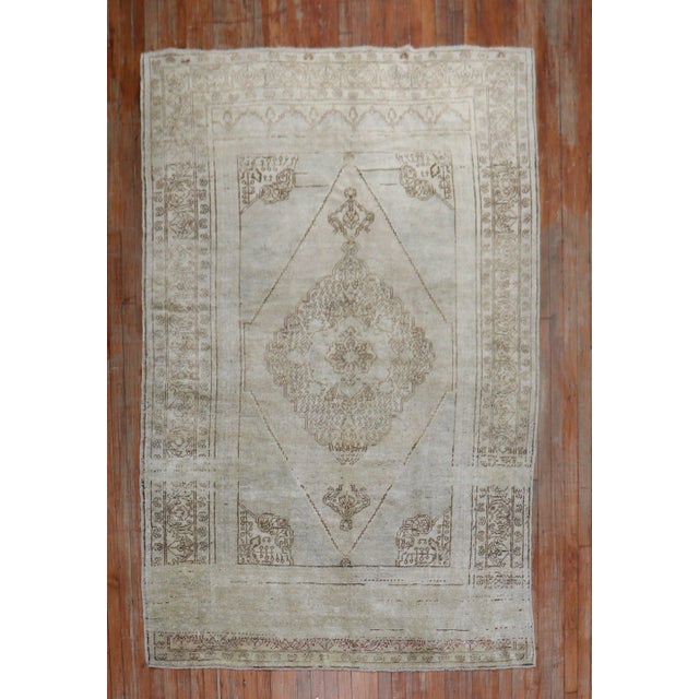 Neutral Tone Vintage Turkish Oushak Rug For Sale - Image 16 of 18