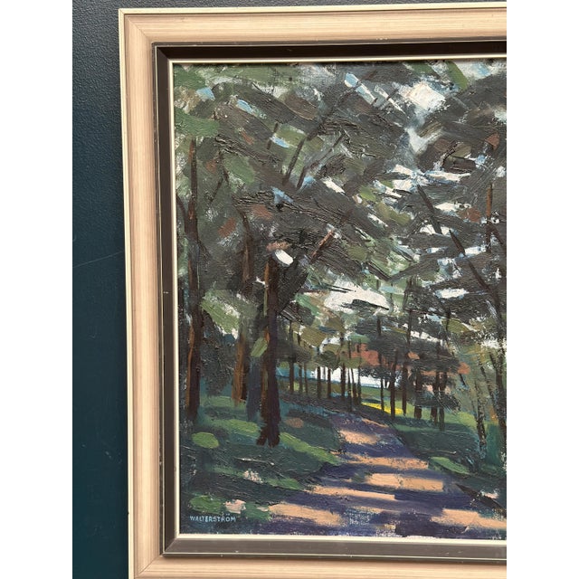 Ingvar Walterström, Forest Road III, 1960s, Oil on Canvas, Framed For Sale - Image 11 of 18