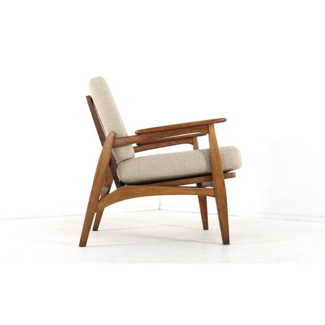 Bernhout Armchair in Wood & Upholstery For Sale - Image 9 of 9