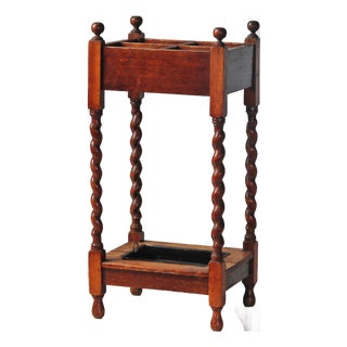 Antique Umbrella Stand - Barley Twist For Sale