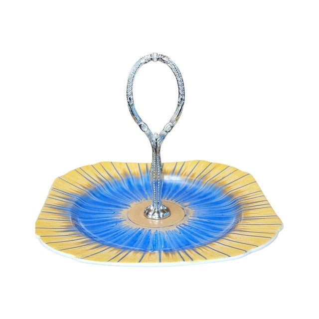 1930s 1930s English Shelley Harmony Ware Tidbit Plate For Sale - Image 5 of 5