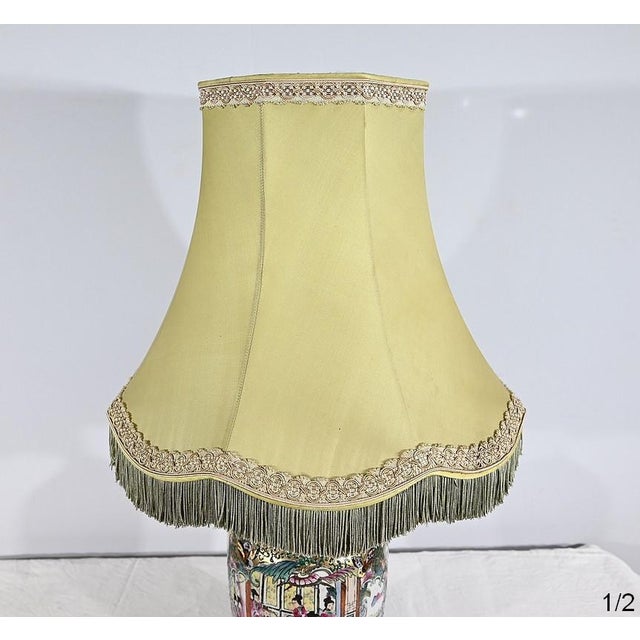 Canton Porcelain Lamp, China, Late 19th Century For Sale - Image 18 of 18