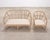 Pair of McGuire Organic Modern Cerused Twisted Rattan Settee and Lounge Chair For Sale - Image 12 of 18